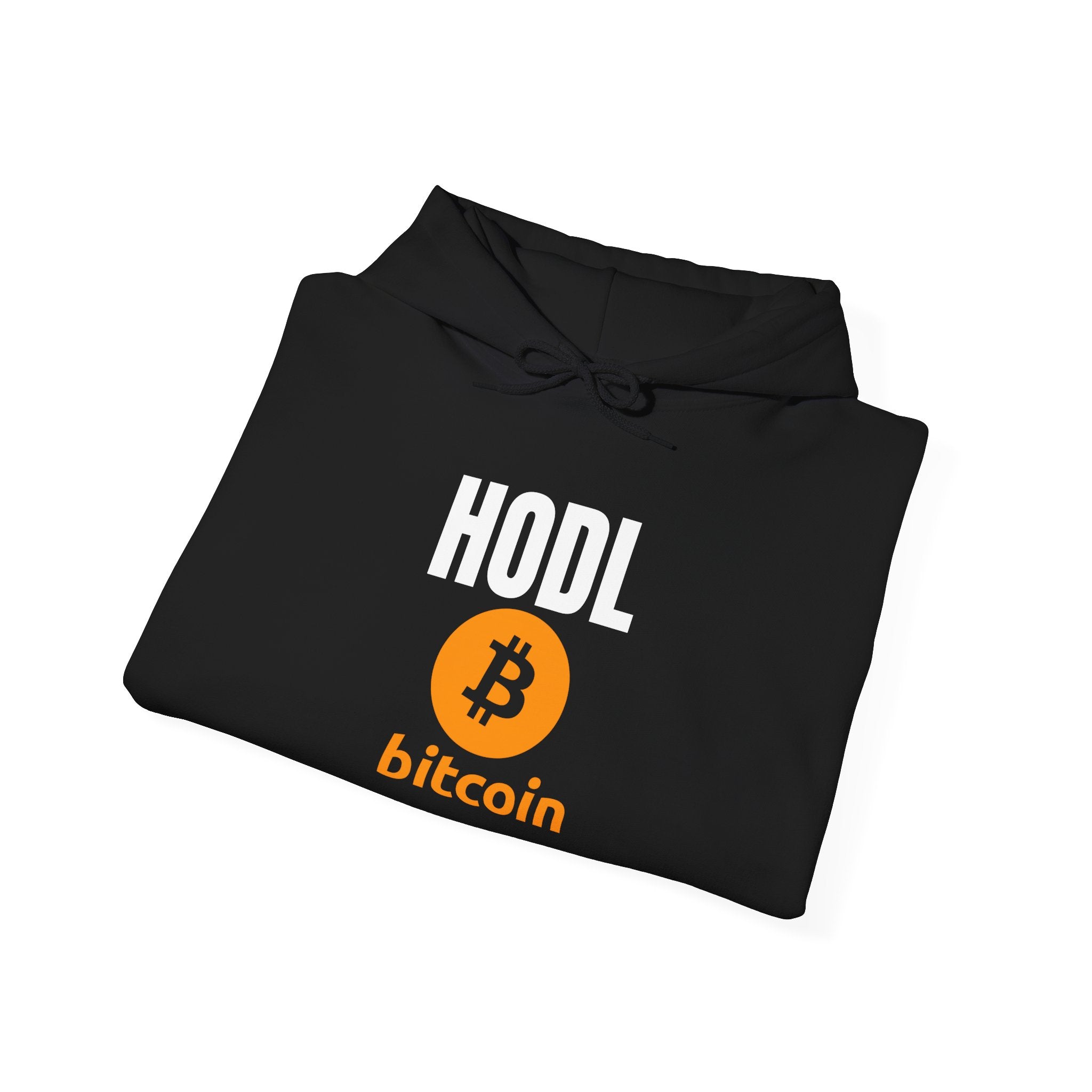 Bitcoin Logo Hoodie – Orange BTC Icon Cryptocurrency Sweatshirt