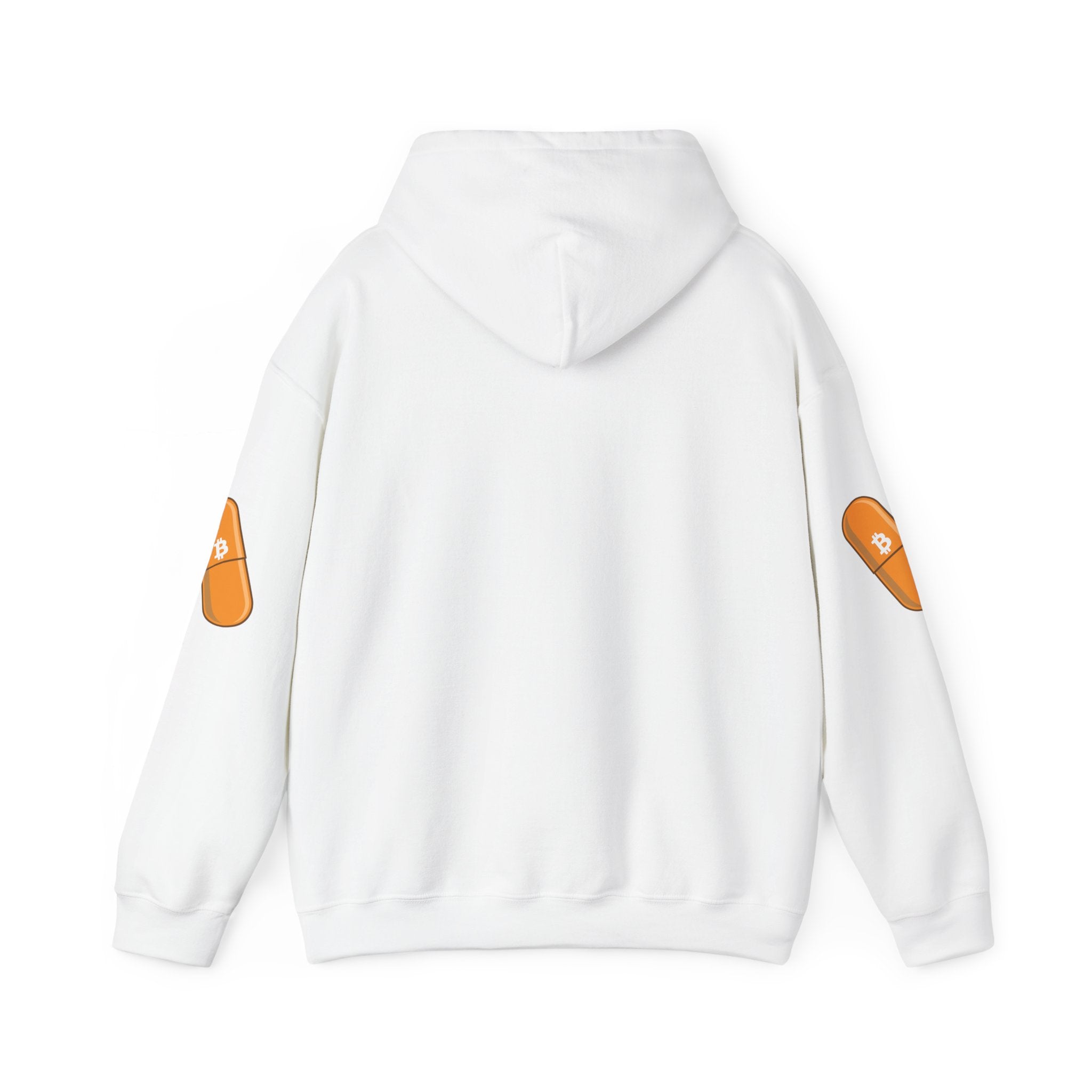 White Hoodie Mockup - Blank Unisex Hooded Sweatshirt (Heavy Blend)