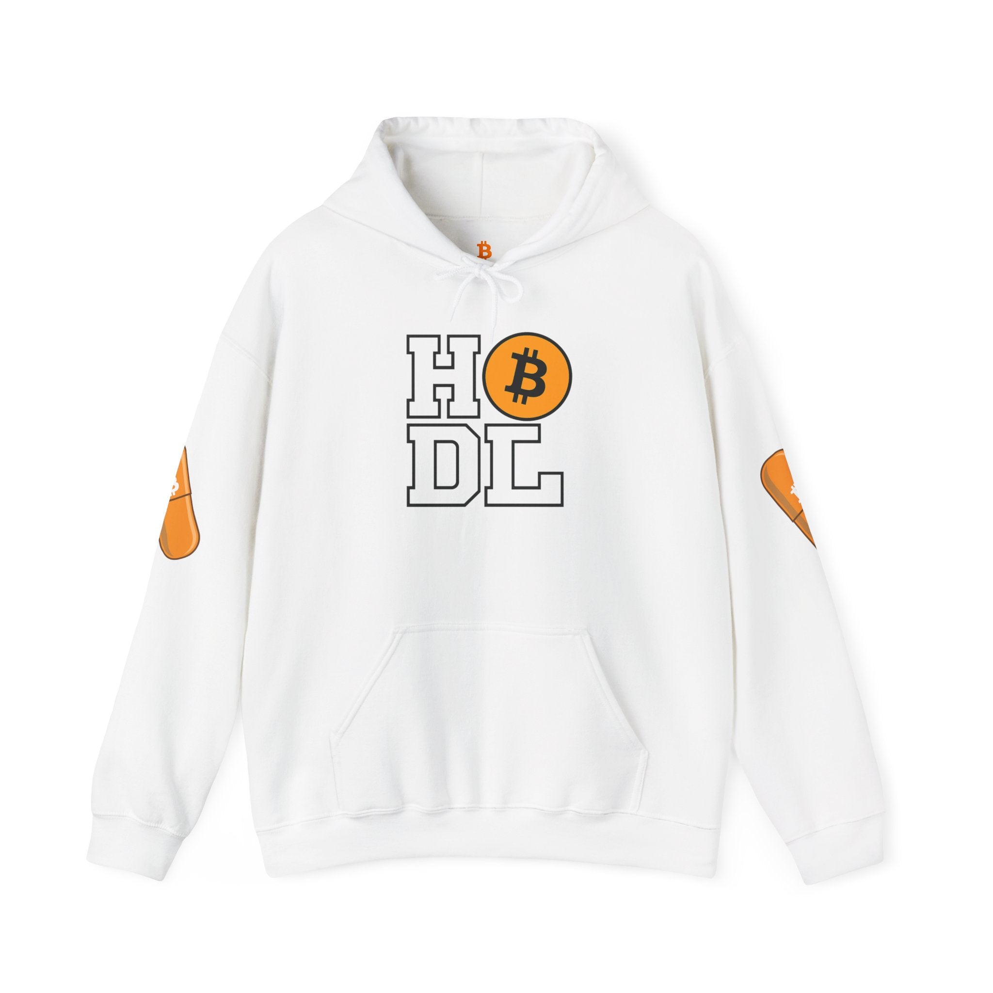 White Hoodie Mockup - Blank Unisex Hooded Sweatshirt (Heavy Blend)