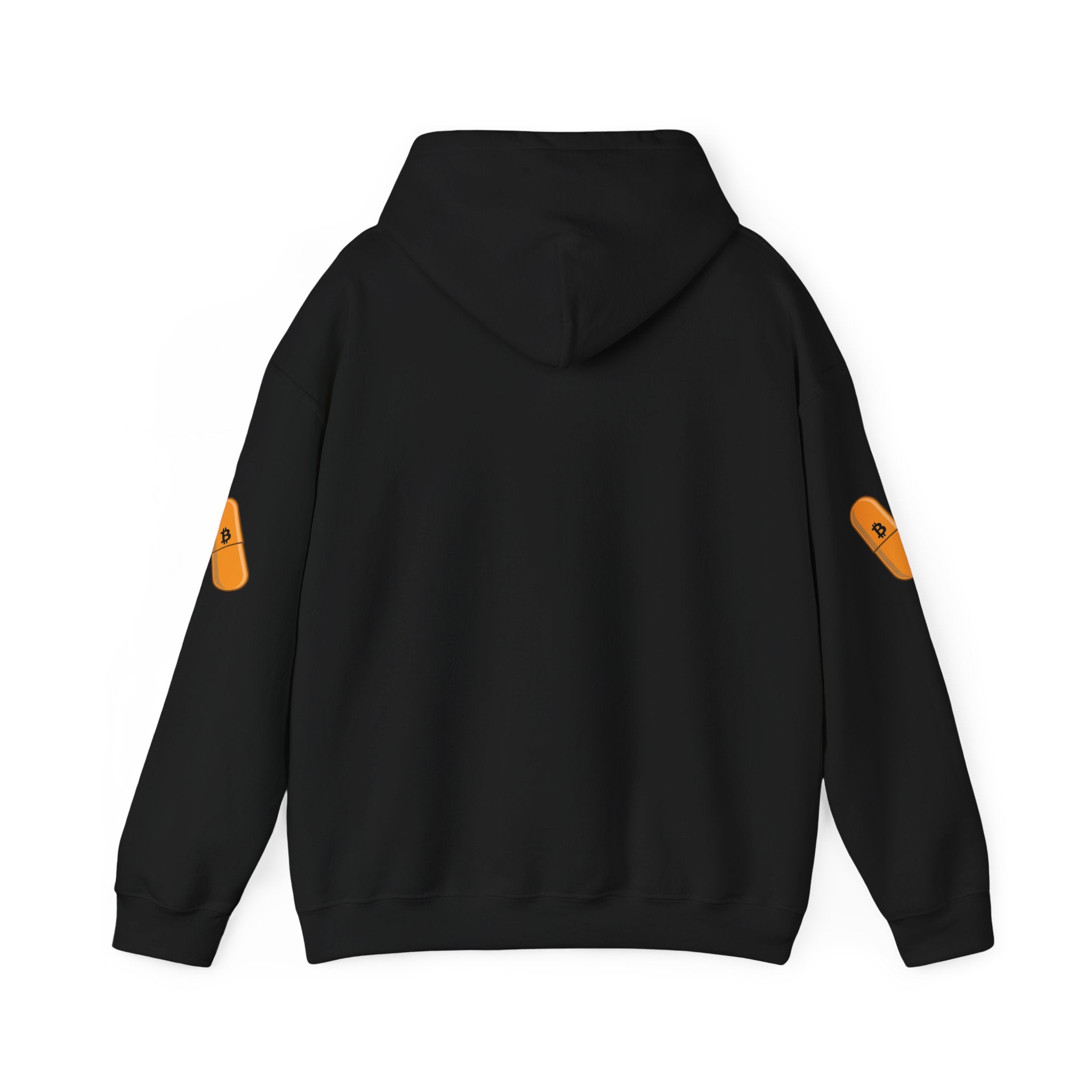 Bitcoin Logo Hoodie – Orange BTC Icon Cryptocurrency Sweatshirt