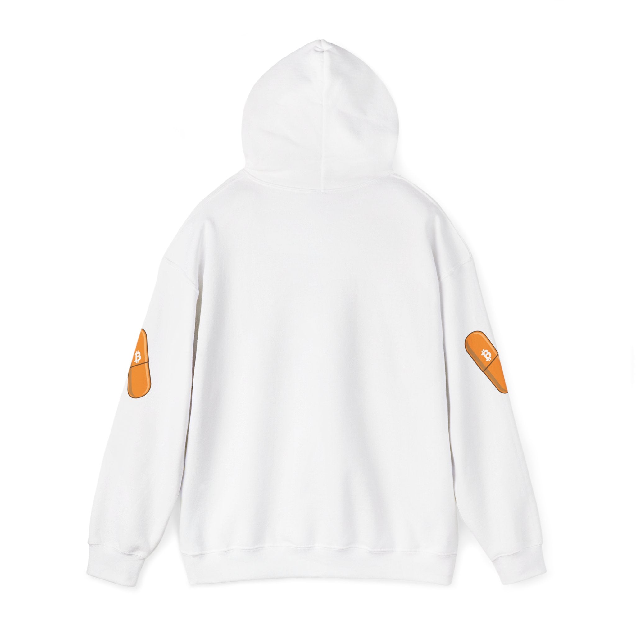White Hoodie Mockup - Blank Unisex Hooded Sweatshirt (Heavy Blend)